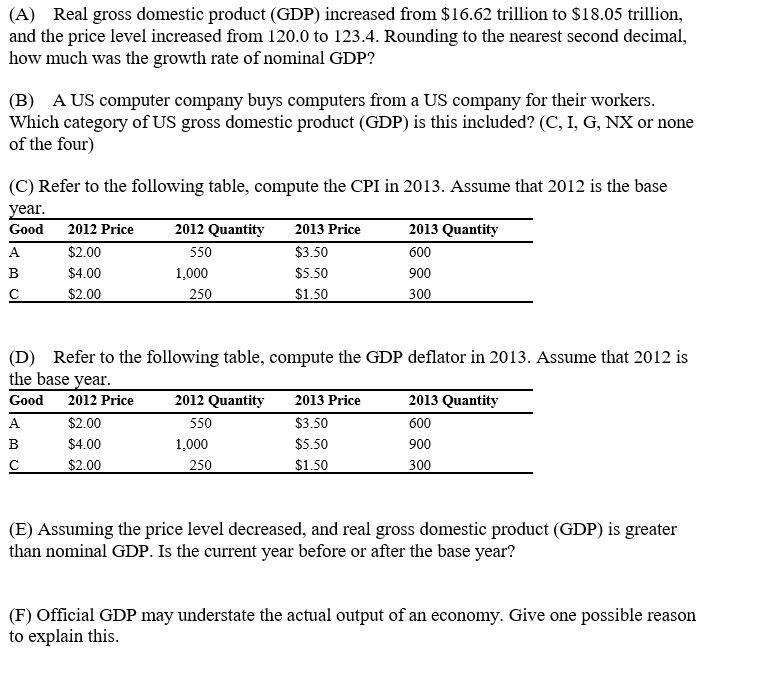 Gross domestic product equals 1.2 trillion